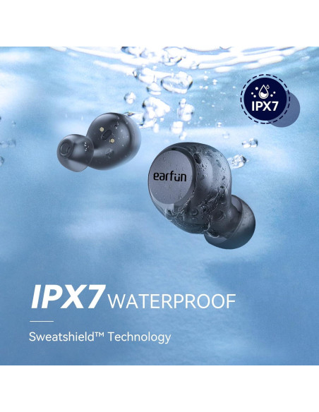 Auriculares Inalámbricos EarFun Free 1S, Bluetooth IPX7, 30H Batería