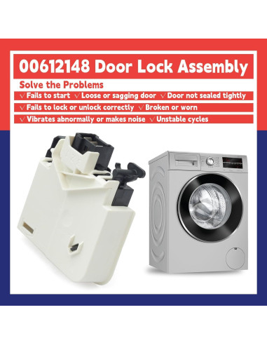 Cerradura de puerta eléctrica 00612148 Dusledel para Bosch y Thermador