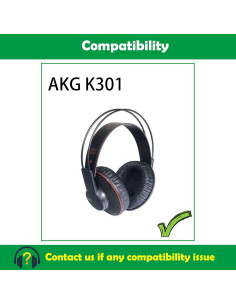 Almohadillas de Reemplazo ACCOUTA para AKG K301 - Cuero y Espuma 2