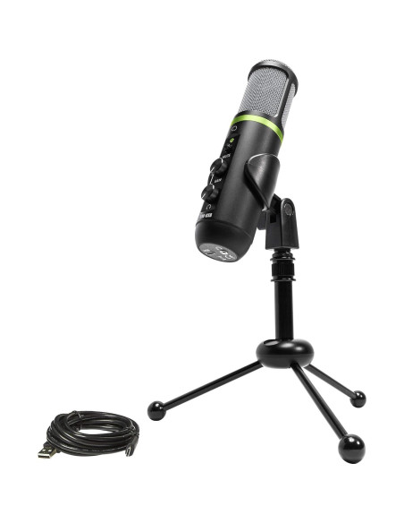 Paquete de Creador Mackie: Monitores CR3-X, Micrófono EM-USB y Auriculares MC-100