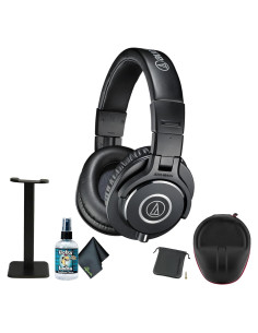 Auriculares Monitor Cerrados Audio-Technica ATH-M40x Negro + Accesorios