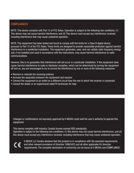 Auriculares In-Ear Inalámbricos V-MODA Forza Metallo - Negro