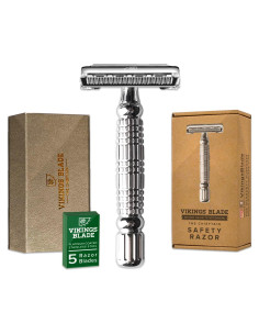 Navaja de Seguridad Doble Filo Vikings Blade + 5 Cuchillas Acero