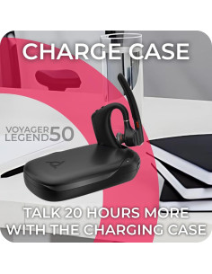 Auricular Bluetooth Poly Voyager Legend 50 UC - Cancelación de Ruido, 10h Batería 2