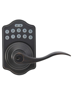 Cerradura Electrónica Sin Llave Amazon Basics Bronce Aceitado