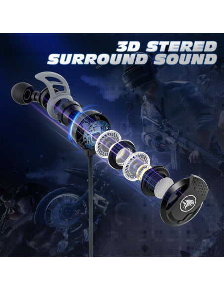 Auriculares Gaming BlueFire ZN96BAS con Micrófono y Cancelación de Ruido