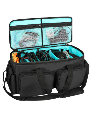 Bolsa de Cables DJ Saviour Azul - Almacenamiento Portátil 1.36kg