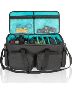 Bolsa de Cables DJ Saviour Azul - Almacenamiento Portátil 1.36kg 2