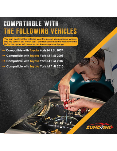 Compresor de Aire Acondicionado ZuneXino 11078C 12V para Yaris 1.5L