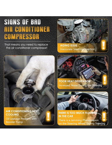 Compresor de Aire Acondicionado ZuneXino 11078C 12V para Yaris 1.5L
