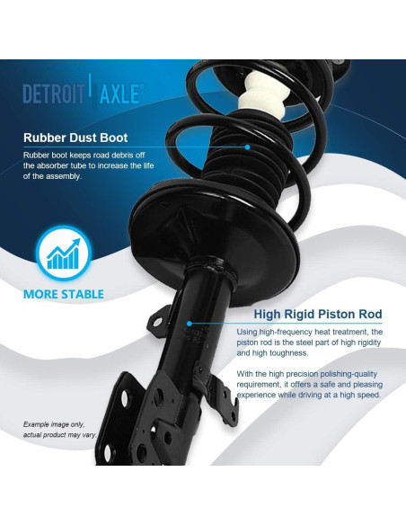 Amortiguadores Frontales Detroit Axle para Toyota Corolla 2009-2013