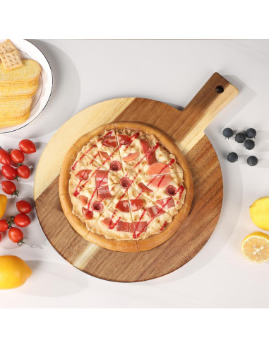 Juego de 2 Tablas de Cortar de Madera Acacia BIEOFFEI 40.6x30.5cm