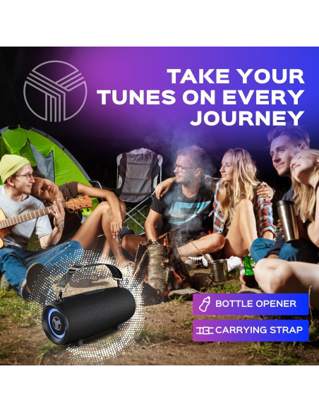 Altavoz Bluetooth TREBLAB HD-Max 60W Impermeable 20H Batería Altavoz Bluetooth TREBLAB HD-Max 60W Impermeable 20H Batería