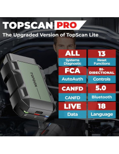 Escáner OBD2 Bluetooth TOPDON TopScan Pro, Diagnóstico Completo 2