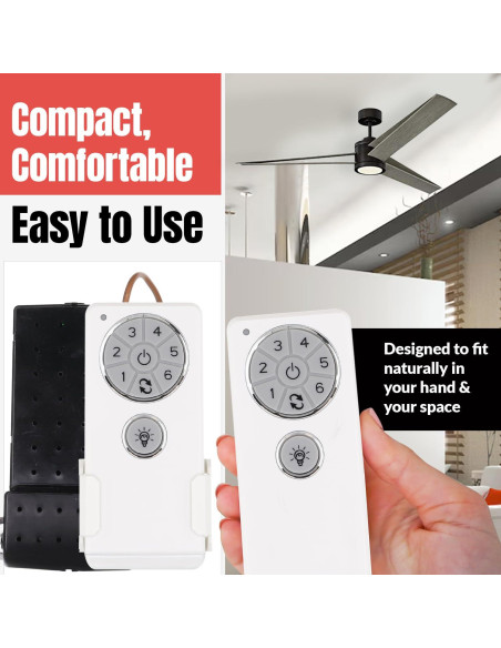 Kit Receptor y Control Remoto Anderic DC8-96SG8 para Ventilador