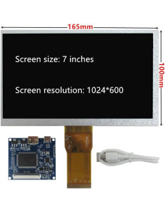 Pantalla LCD Portátil 7" WELLCOME 1024x600 Mini-HDMI 2