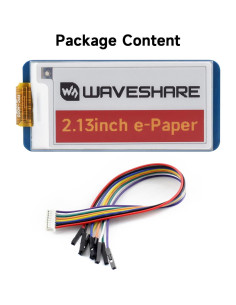 Pantalla E-Paper 2.13" Waveshare HAT para Raspberry Pi 2