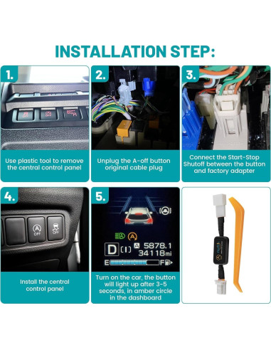 Eliminador Auto Start Stop NuIth para Toyota Highlander 2020-2024