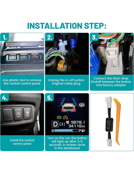 Eliminador Auto Start Stop NuIth para Toyota Highlander 2020-2024