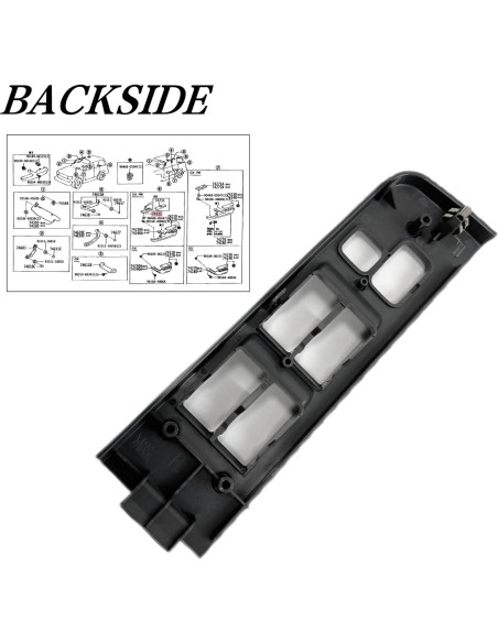 Panel Bezel Interruptor Ventana Maestro Izquierdo Toyota Land Cruiser 1991-1997