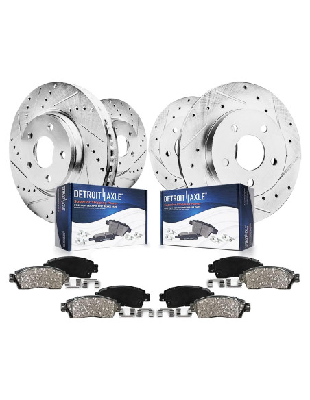 Kit de frenos 8 piezas Detroit Axle para Toyota Corolla 2019-2024