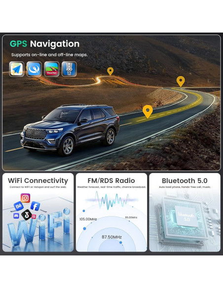 Estéreo Android 15 Ohradio 4+64G para Toyota Tundra/Sequoia