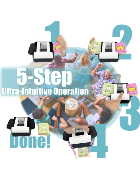 Barajador de Cartas Automático ZechnoX X1Z-2506, Batería 2000mAh