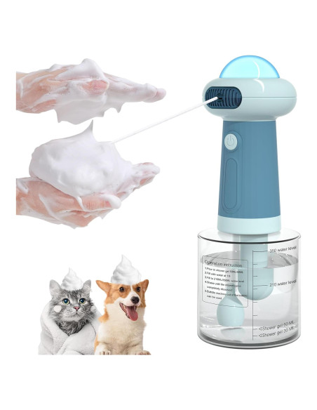 Dispensador de Champú Espumoso Eléctrico SpuotFan Azul 400ml