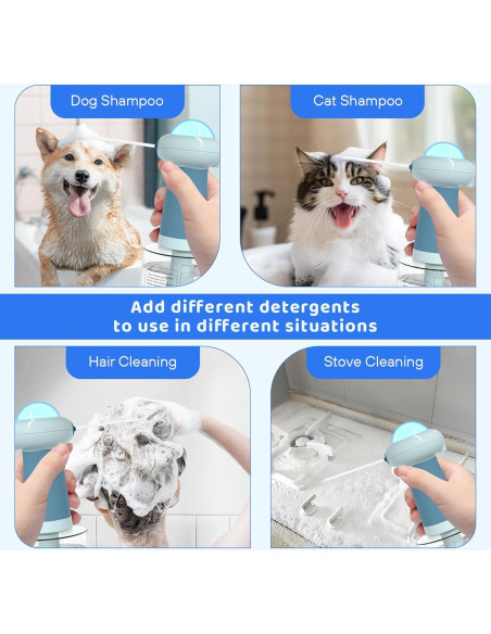 Dispensador de Champú Espumoso Eléctrico SpuotFan Azul 400ml