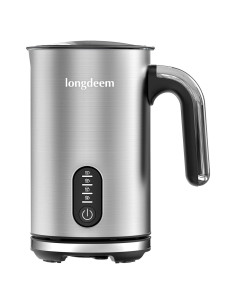 Espumador de Leche Eléctrico LONGDEEM 4 en 1 Acero Inoxidable 295 ml