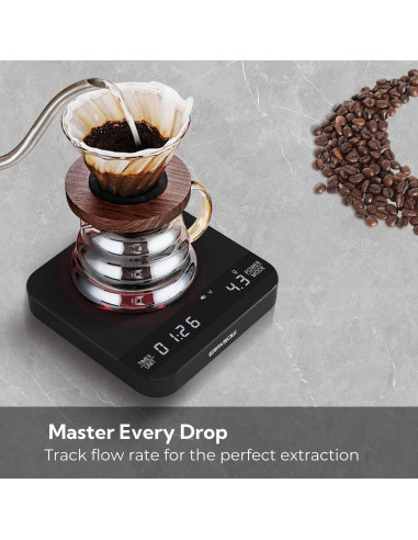 Báscula de café digital ERAVSOW 2kg/0.1g con temporizador