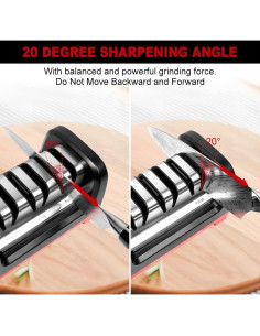 Afilador eléctrico de cuchillos TIQTAK 3 etapas 1.72 kg 2