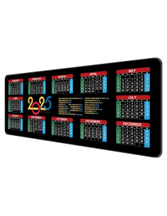 Alfombrilla de Mouse Grande Dynippy XXL 80x30cm Calendario 2025