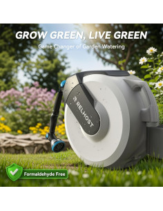 Carrete de Manguera Retráctil 20m Relhost 1.27cm Automático 2