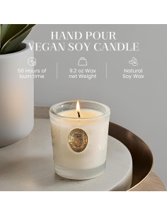 Vela Aromática Natural M&SENSE Sueño de Vainilla 260g 50H 2