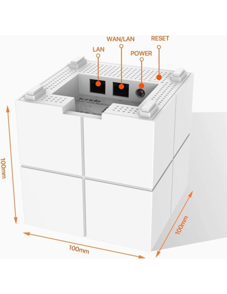 Sistema Wi-Fi Mesh Tenda MA6 3 Paquete 12V 1.20kg Sistema Wi-Fi Mesh Tenda MA6 3 Paquete 12V 1.20kg