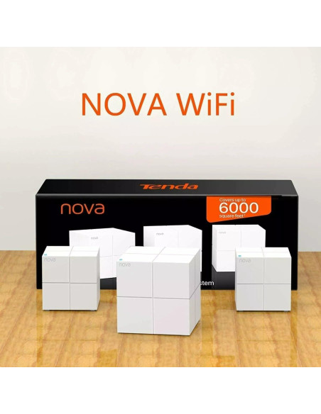 Sistema Wi-Fi Mesh Tenda MA6 3 Paquete 12V 1.20kg Sistema Wi-Fi Mesh Tenda MA6 3 Paquete 12V 1.20kg