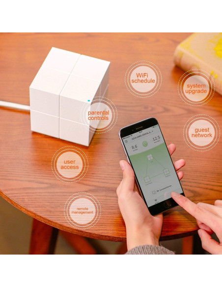 Sistema Wi-Fi Mesh Tenda MA6 3 Paquete 12V 1.20kg Sistema Wi-Fi Mesh Tenda MA6 3 Paquete 12V 1.20kg