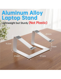 Soporte para Laptop Ergonómico GleYo de Aluminio 10-16" 2