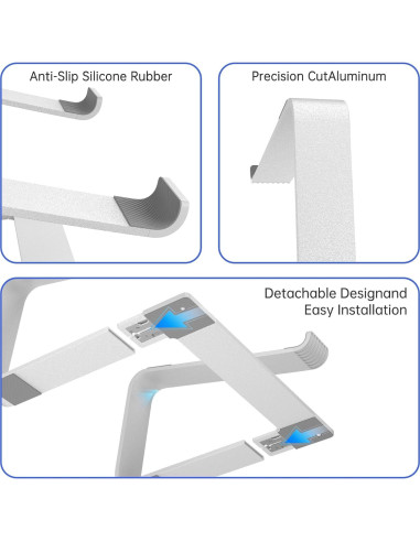 Soporte para Laptop Ergonómico GleYo de Aluminio 10-16"