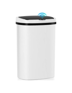 Cubo de Basura Automático Bigacc 50L Blanco con Sensor Sin Contacto