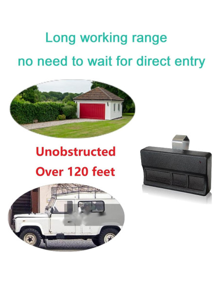 Control Remoto de Puerta de Garaje Datonten 3B373MAX - 2 Unidades