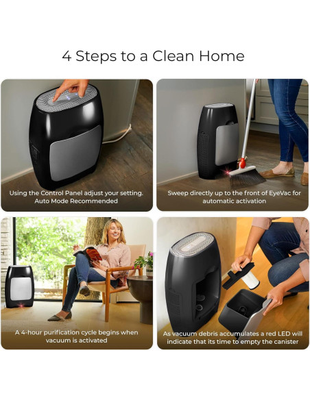 Purificador de Aire y Aspiradora EyeVac Air 2-en-1 HEPA 1000W