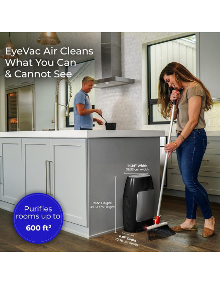 Purificador de Aire y Aspiradora EyeVac Air 2-en-1 HEPA 1000W