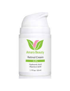 Crema de Retinol 2.5% Amara Beauty con Ácido Hialurónico 50 ml