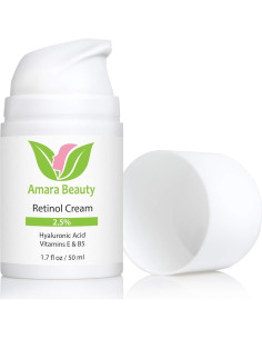 Crema de Retinol 2.5% Amara Beauty con Ácido Hialurónico 50 ml 2