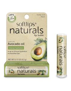 Bálsamo Labial Natural Softlips con Aceite de Aguacate - 3 Unidades