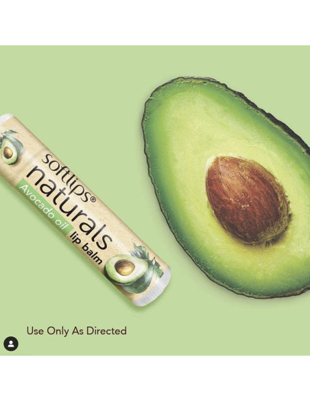 Bálsamo Labial Natural Softlips con Aceite de Aguacate - 3 Unidades