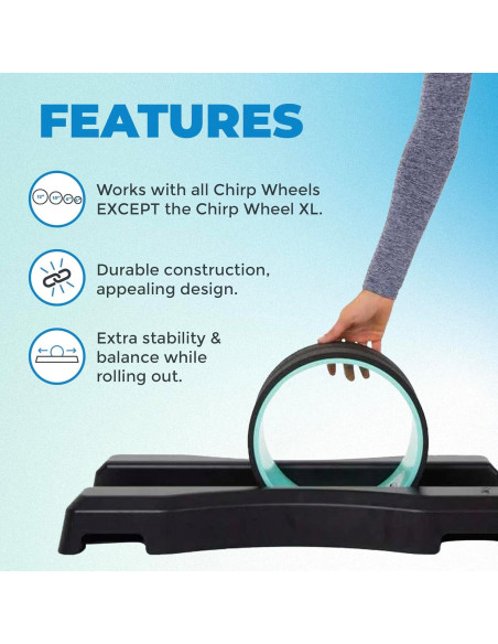 Paquete de 3 Rodillos de Espuma Chirp Wheel + Base - Alivio Espalda