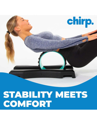 Paquete de 3 Rodillos de Espuma Chirp Wheel + Base - Alivio Espalda